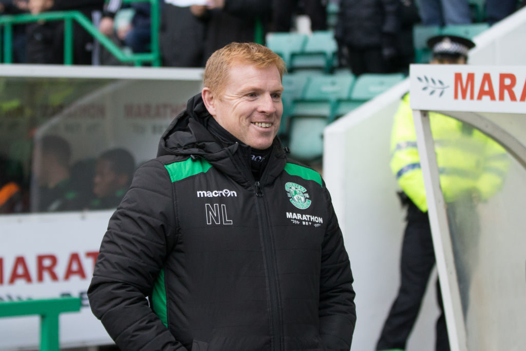 24th November 2018, Easter Road, Edinburgh, Scotland; Ladbrokes Premiership football, Hibernian versus Dundee; Hibernian manager Neil Lennon