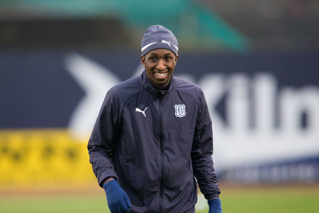 26th December 2018, Dens Park, Dundee, Scotland; Ladbrokes Premiership football, Dundee versus Livingston; Glen Kamara of Dundee