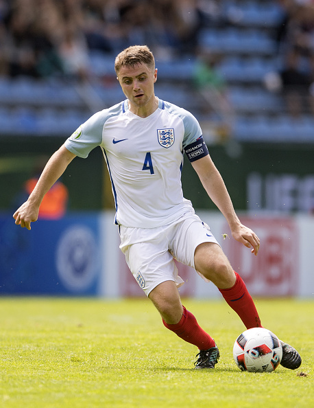 MANNHEIM, GERMANY - JULY 21: Jordan Rossiter of England during the U19 Match between England and Italy at Carl-Benz-Stadium on July 21, 2016 in Mannheim, Germany.