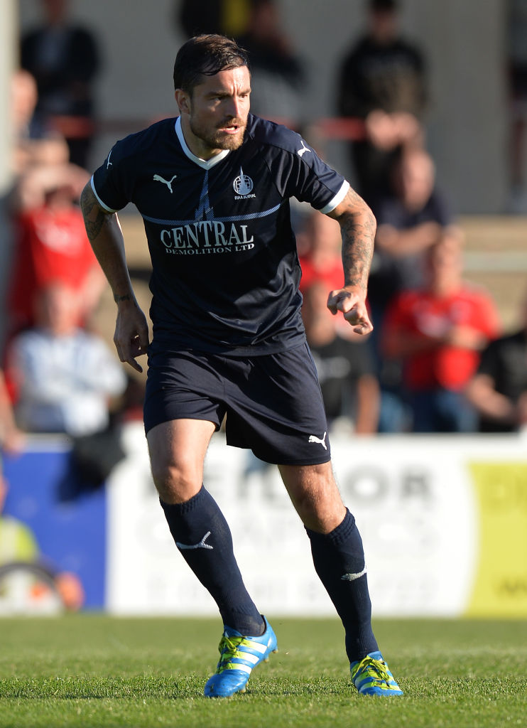 ARBROATH, SCOTLAND - JULY 04: Paul Paton of Falkirk in action during the Pre-Season Friendly between Falkirk and Aberdeen at Gayfield Park on July 4, 2018 in Arbroath, Scotland.