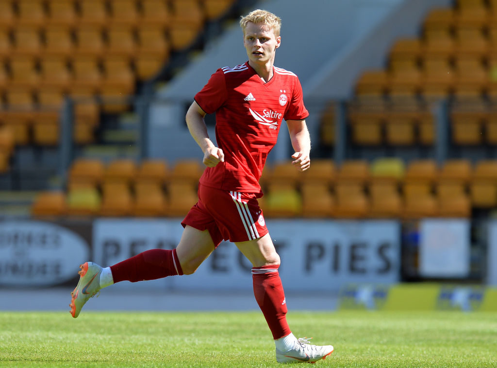 PERTH, SCOTLAND - JULY 08: Gary Mackay-Steven of Aberdeen in action during the Pre-Season Friendly between St Johnstone and Aberdeen at McDiarmid Park on July 8, 2018 in Perth, Scotland.