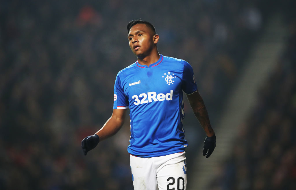 GLASGOW, SCOTLAND - FEBRUARY 27: Alfredo Morales of Rangers is seen in action during the Ladbrokes Scottish Premier League match between Rangers and Dundee at Ibrox Stadium on February 27, 2019 in Glasgow, Scotland.