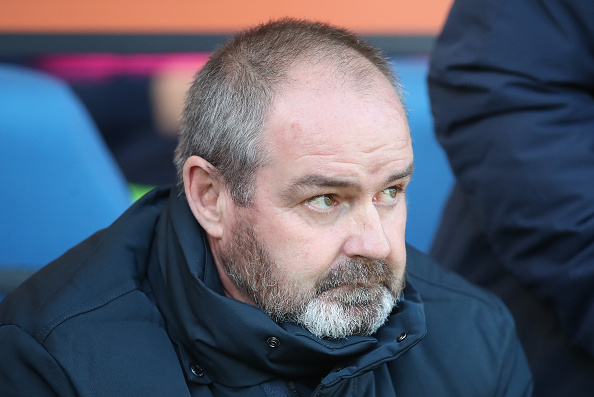 KILMARNOCK, SCOTLAND - OCTOBER 27: Kilmarnock manager Steve Clarke looks on during the Scottish Ladbrokes Premiership match between Kilmarnock and Hamilton at Rugby Park on October 27, 2018 in Kilmarnock, United Kingdom
