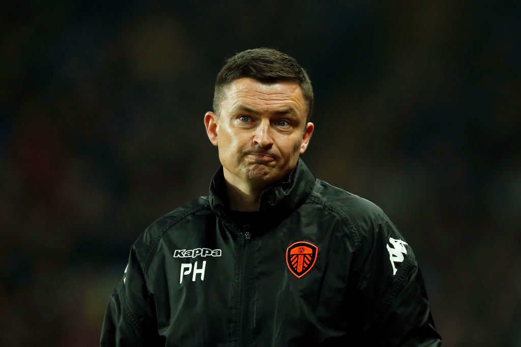 BIRMINGHAM, ENGLAND - APRIL 13: Leeds United manager Paul Heckingbottom looks on during the Sky Bet Championship match between Aston Villa and Leeds United at Villa Park on April 13, 2018 in Birmingham, England.
