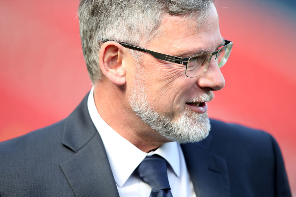 GLASGOW, SCOTLAND - APRIL 13: Craig Levein, Manager of Hearts looks on prior to the Scottish Cup Semi Final match between Heart of Midlothian and Inverness Caledonian Thistle at Hampden Park on April 13, 2019 in Glasgow, Scotland.
