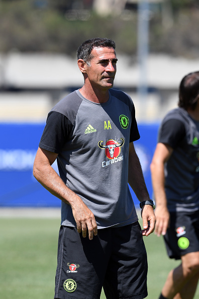LOS ANGELES, CA - JULY 26: Angelo Alessio of Chelsea during a training session on July 26, 2016 at the UCLA in Los Angeles, California. Kilmarnock