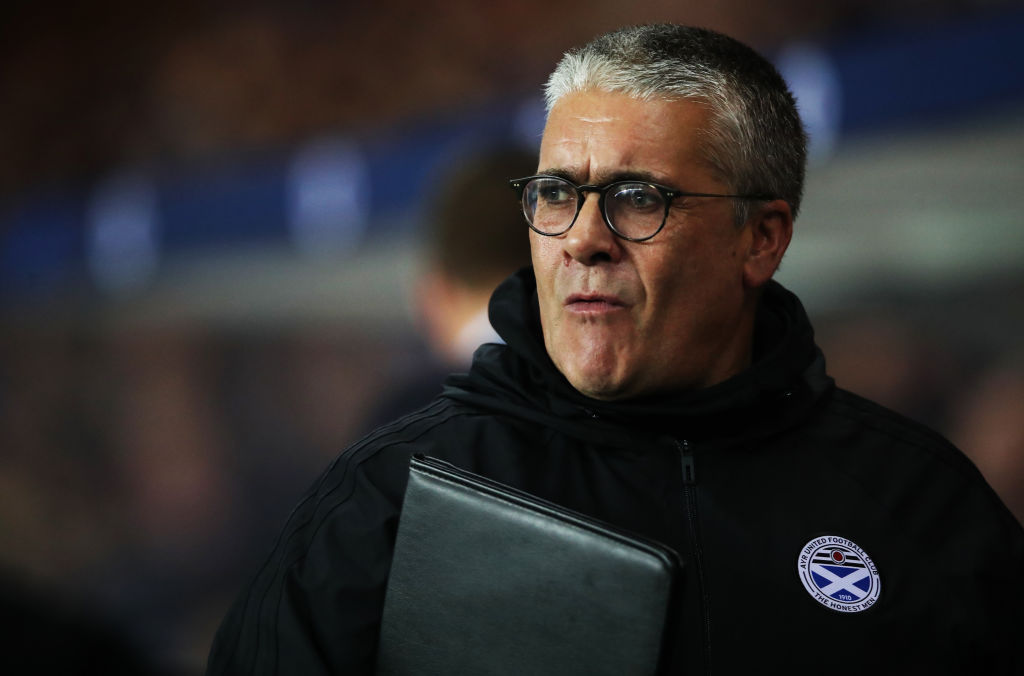 GLASGOW, SCOTLAND - SEPTEMBER 26: Ayr United manager Ian McCall is seen during the Betfred Scottish League Cup Quarter Final match between Rangers and Ayr United on September 26, 2018 in Glasgow, Scotland.