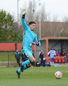 Luke Southwood is on loan at Accies from Reading. 
