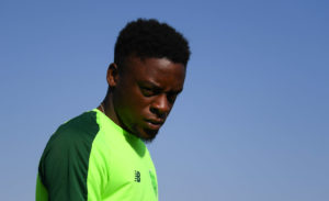 Afolabi is a new arrival from Celtic.