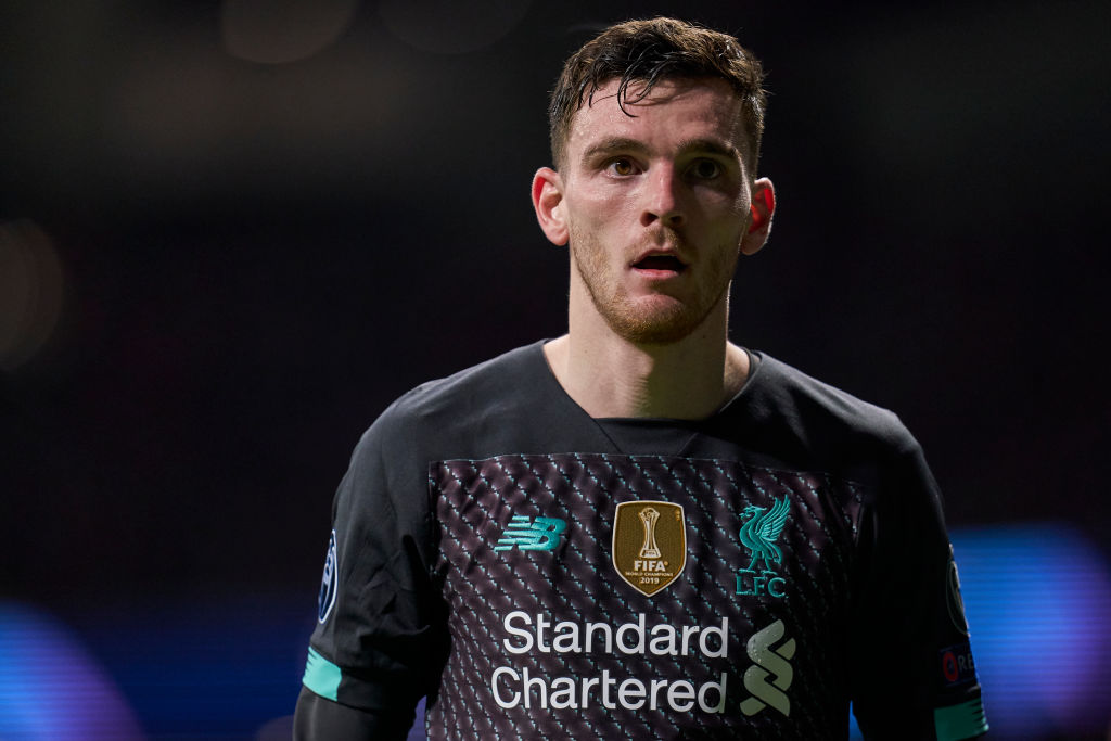 Andy Robertson was on the end of a rare defeat.