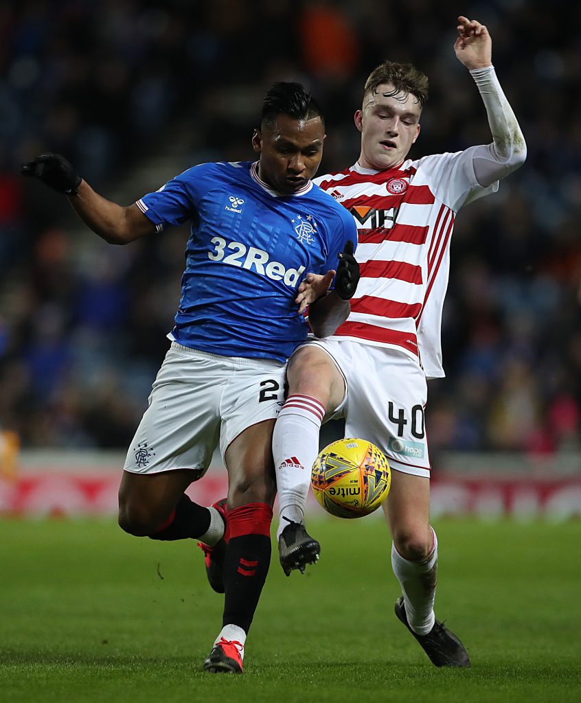 Jamie Hamilton had to be subbed