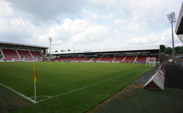 DUNFERMLINE, SCOTLAND - JULY 13: A General view of East End Park before a pre season friendly match between Dunfermline Athletic and Hearts at East End Park on July 13, 2013 in Dunfermline, Scotland.