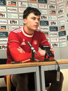 Ciaran McKenna meets the media ahead of Hamilton's match with Rangers.