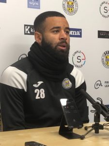 Alex Jakubiak meets the media ahead of St Mirren's match with Hearts.