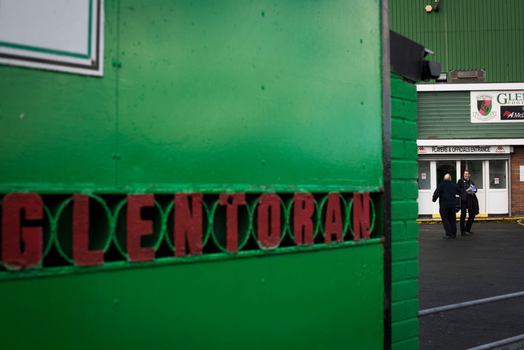 United Kingdom - Belfast - Glentoran Versus Cliftonville Football Match