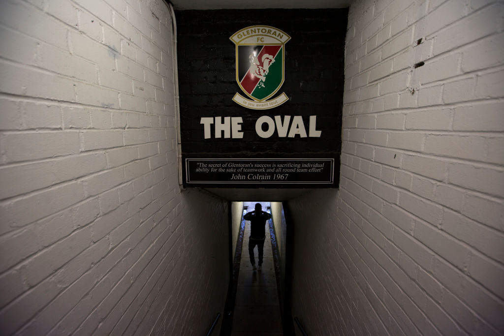 United Kingdom - Belfast - Glentoran Versus Cliftonville Football Match