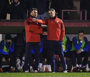 Falkirk co-managers Lee Miller and David McCracken