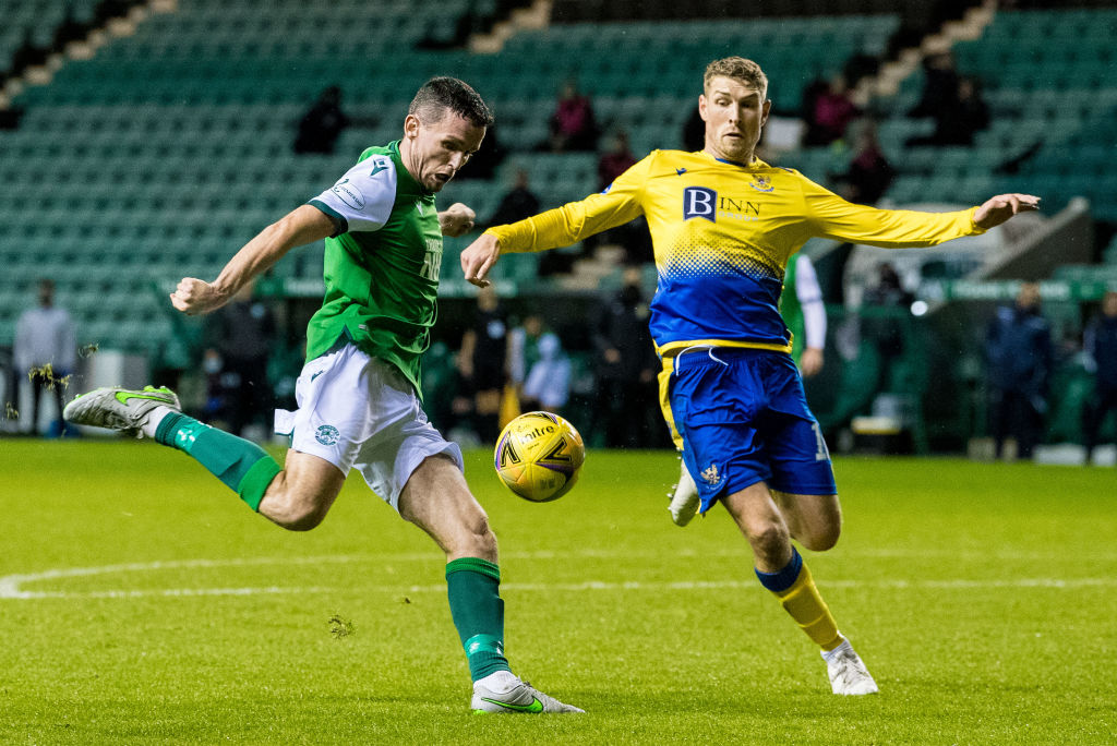 Paul McGinn scores against St Johnstone