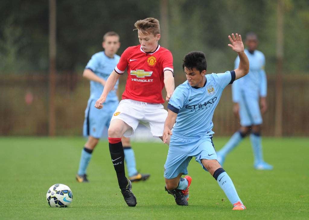 Soccer - Barclays Premier Academy League - Manchester City U18 v Manchester United U18 - Platt Lane