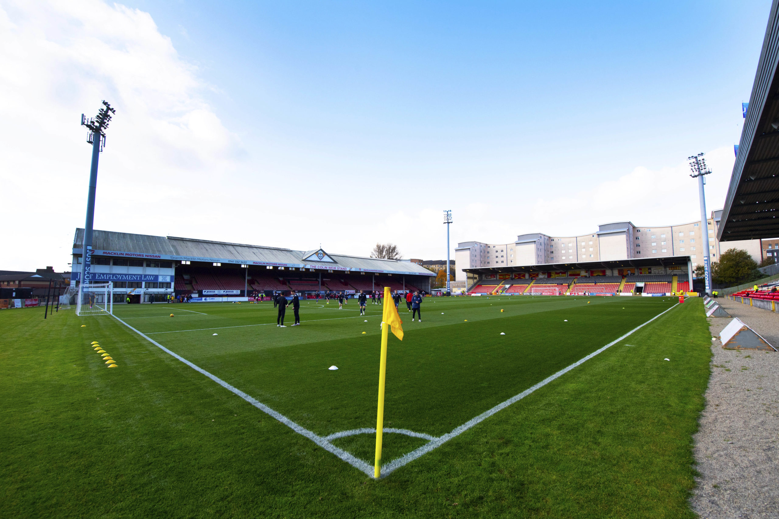 GLASGOW, SCOTLAND - OCTOBER 26: A general view of the The Energy Check Stadium at Firhill  during the Ladbrokes Championship match between Partick ...