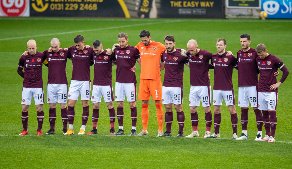 Hearts will pay tribute to Zaliukas against Celtic this weekend.