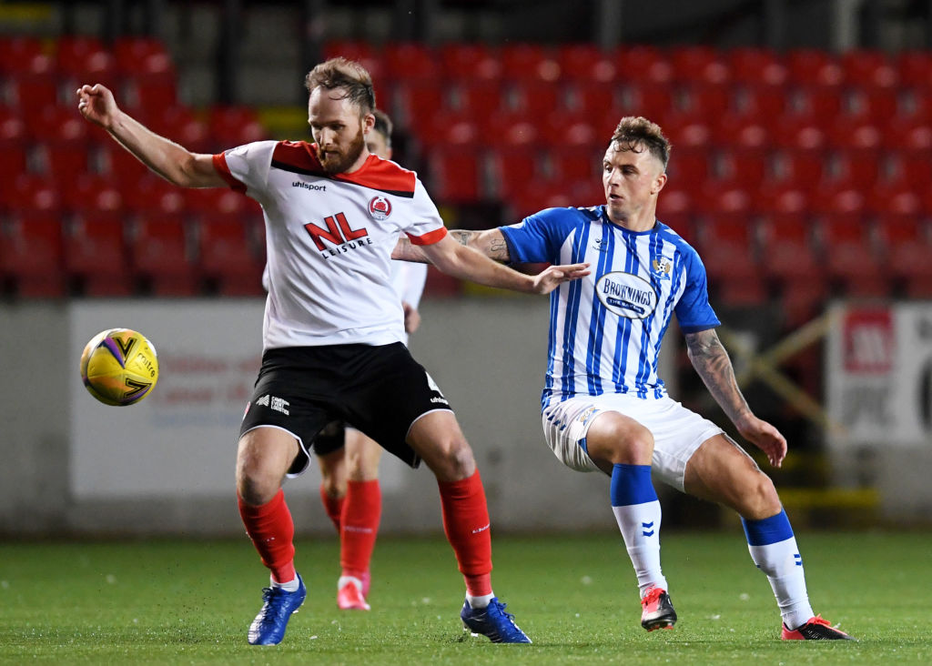 Clyde in action against Kilmarnock