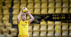 Nicky Devlin in action for Livingston