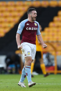 John McGinn celebrates Aston Villa's win over Wolves