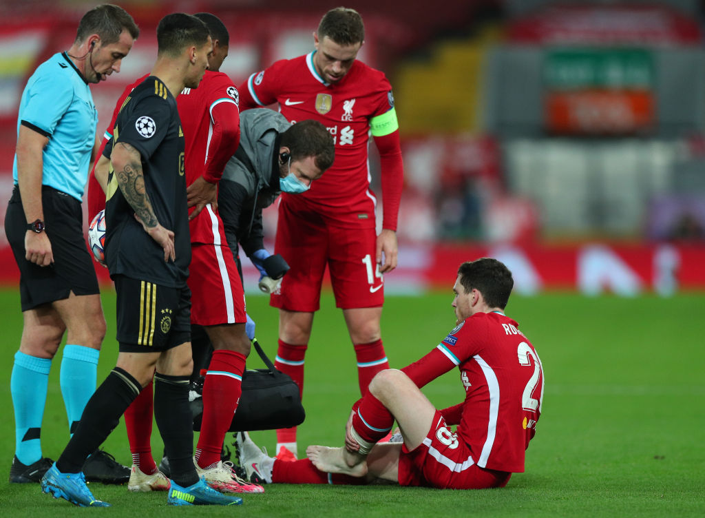 Andy Robertson recovered and managed to help Liverpool beat Ajax