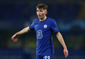 Billy Gilmour in action for Chelsea