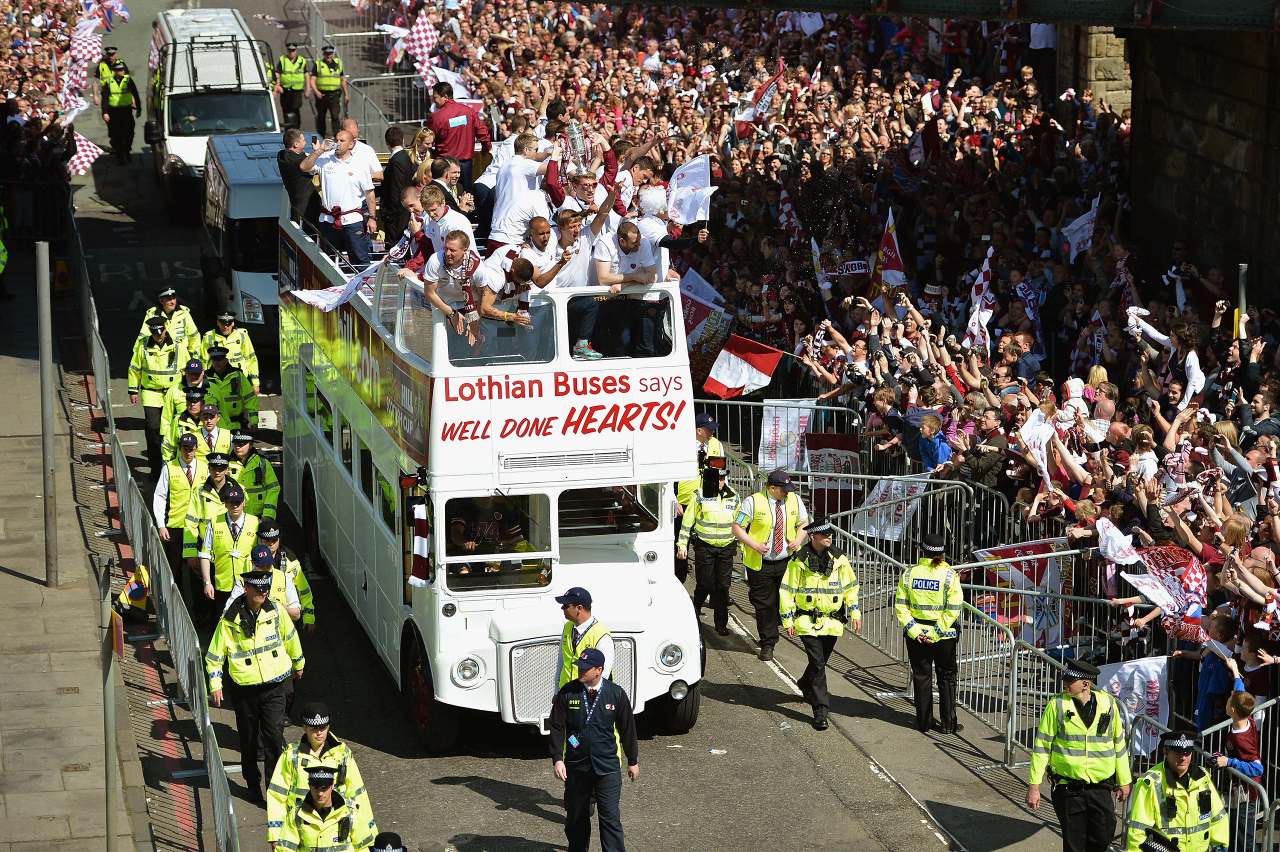 Hearts of Midlothian - Scottish Cup Final Trophy Parade