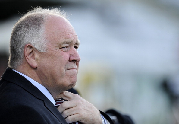 Motherwell's coach Craig Brown watches h