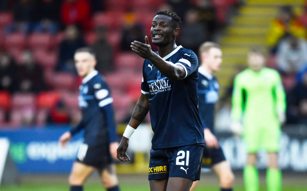 12/01/19 LADBROKES CHAMPIONSHIP.PARTICK THISTLE v FALKIRK.THE ENERGY CHECK STADIUM AT FIRHILL - GLASGOW.Abdul Osman in action for Falkirk.