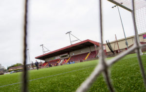 09/05/18 LADBROKES CHAMPIONSHIP PLAY-OFF FINAL (1ST LEG).STENHOUSEMUIR vs PETERHEAD.OCHILVIEW PARK - STENHOUSEMUIR.A general view of Ochilview Park