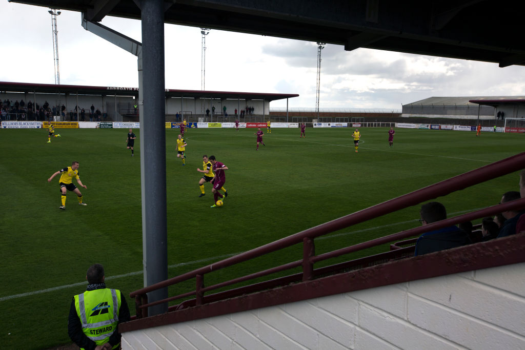 United Kingdom - Arbroath - Arbroath Versus Edinburgh City Football Match