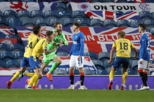 St Johnstone's win means both Celtic and Rangers are out.