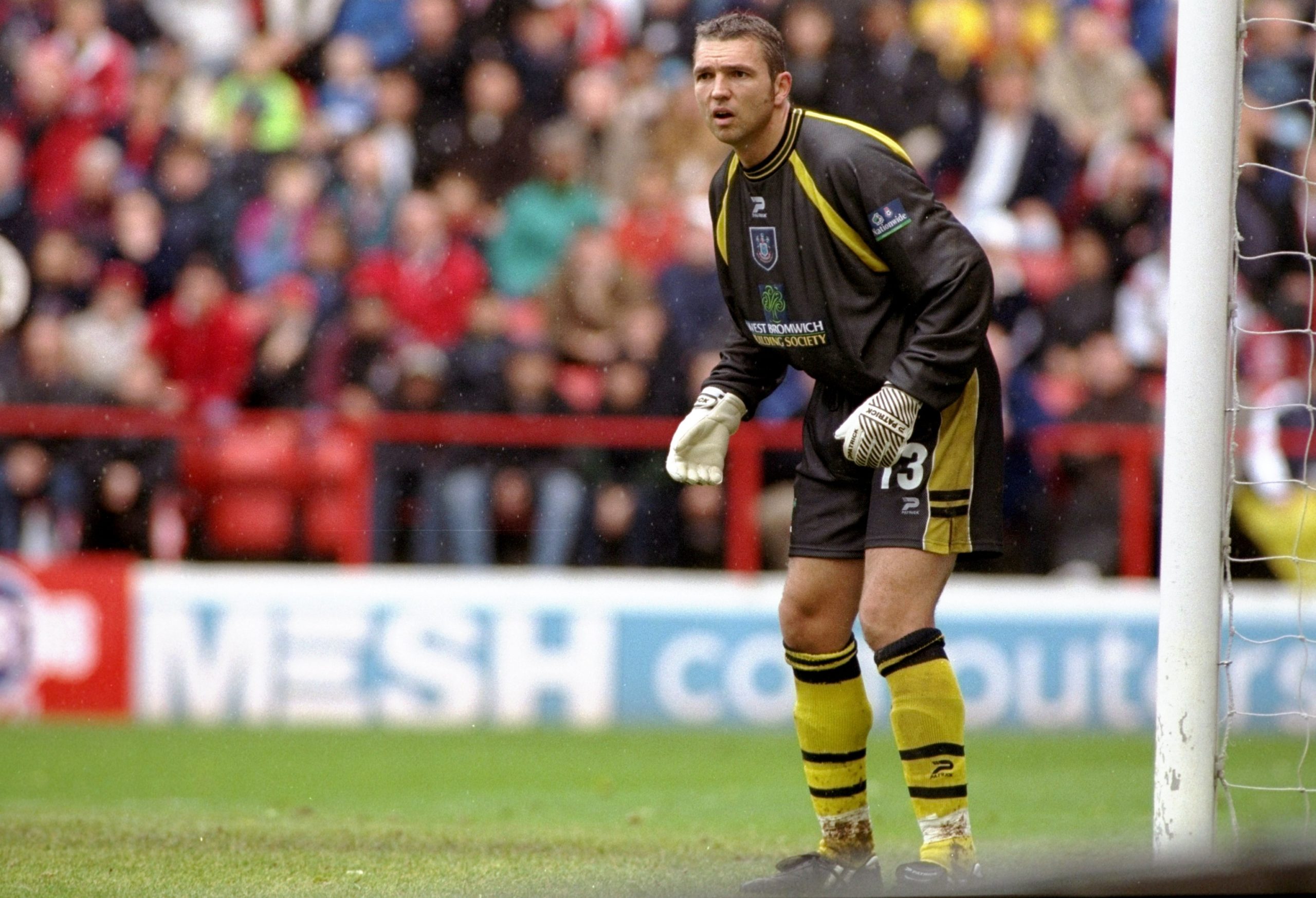 23 Oct 1999:  West Bromwich Albion keeper Alan Miller during the Nationwide Division One match against Charlton Athletic at the Valley in London. T...