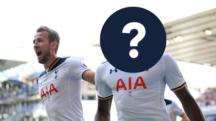 Tottenham Hostpur player with question mark covering his face